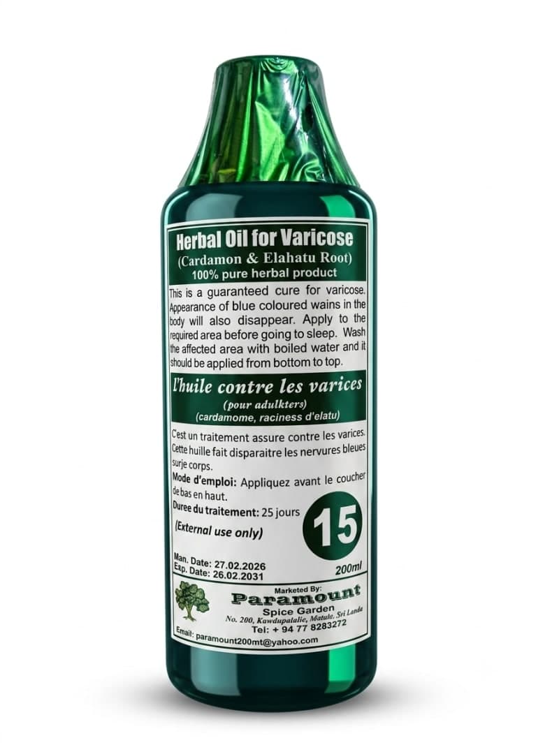 14. Varicose Oil